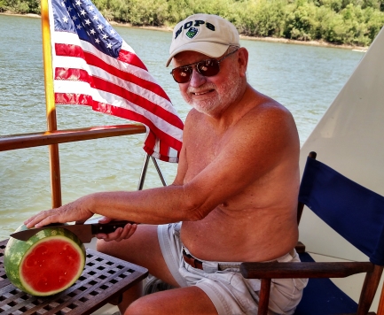 water, watermelon, flag, sunshine-the perfect 4th